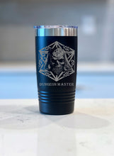 Load image into Gallery viewer, DnD DM Skull Pentagram! Engraved DnD Tumbler