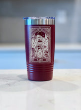 Load image into Gallery viewer, DnD Class Bard Tarot Card! Engraved DnD Tumbler