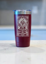 Load image into Gallery viewer, DnD Class Cleric Tarot Card! Engraved DnD Tumbler