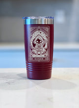 Load image into Gallery viewer, DnD Class Ranger Tarot Card! Engraved DnD Tumbler
